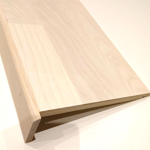 Frontplanke 3-stav Hvit Ask